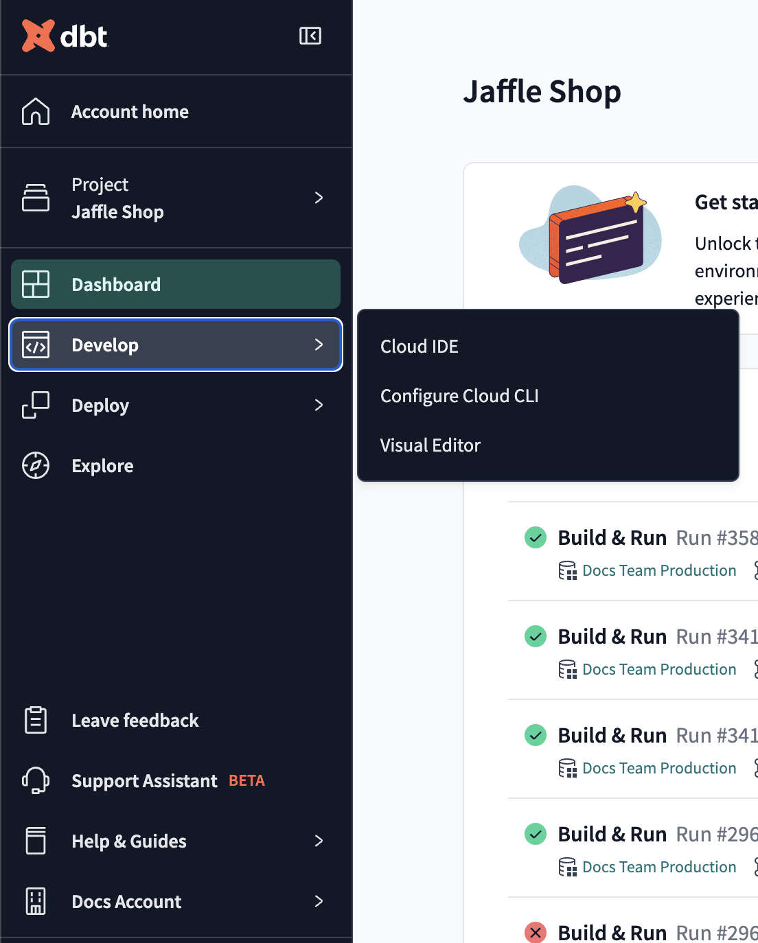 Visual Editor in the main menu. Visual Editor in the main menu.